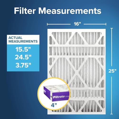 Filtrete 16x25x4 Slim Fit, MERV 12, MPR 1550, 2 HVAC Filters - Image 2