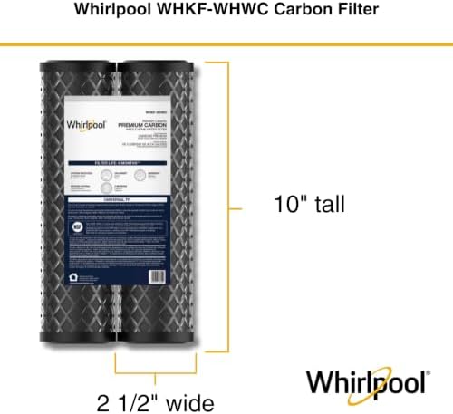 Whirlpool 5-Micron 10 x 2.5 inch CTO Replacement Water Filter WHKF-WHWC, Carbon Wrap Cartridge Reduces Chlorine Taste & Odor, NSF Certified for Whole House Sediment and Drinking Filtration System - Image 4