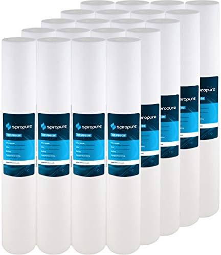 SpiroPure SP-P50-20 20x2.5 50 Micron Sediment Water Filter SDC-25-2050 20PK by SpiroPure