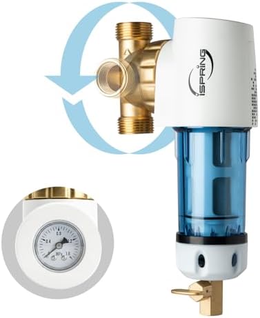 iSpring WSP100GR Spin Down Sediment Filter, 360 Rotating Head, 100 Micron - Image 2