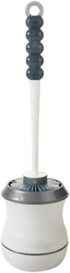Toilet Brush with Bracket Bathroom Cleaner Scrubber and Set, Plastic Cleaning with Long Handle