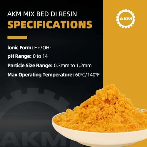 AKM Mixed Bed Deionized Di Resin Filter Fill, Use for Spotless Car Wash System Filter Change, 10 Liters, 0.35Cu.Ft (5 Liters x 2) - Image 3