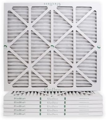 21 1/2 x 23 5/16 x 1 Air Filters, 6-Pack, MERV 10 Pleated, Glasfloss by Glasfloss