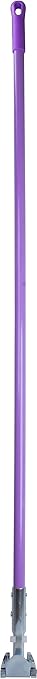 SPARTA Jaw Clamp Dust Mop Handle, Floor Dust Mop Frame Handle, Gripper Holder with Clip-On Connector for Floor Cleaning, Janitorial Supplies, Commercial Use, 60 Inches, Purple, (Pack of 12)