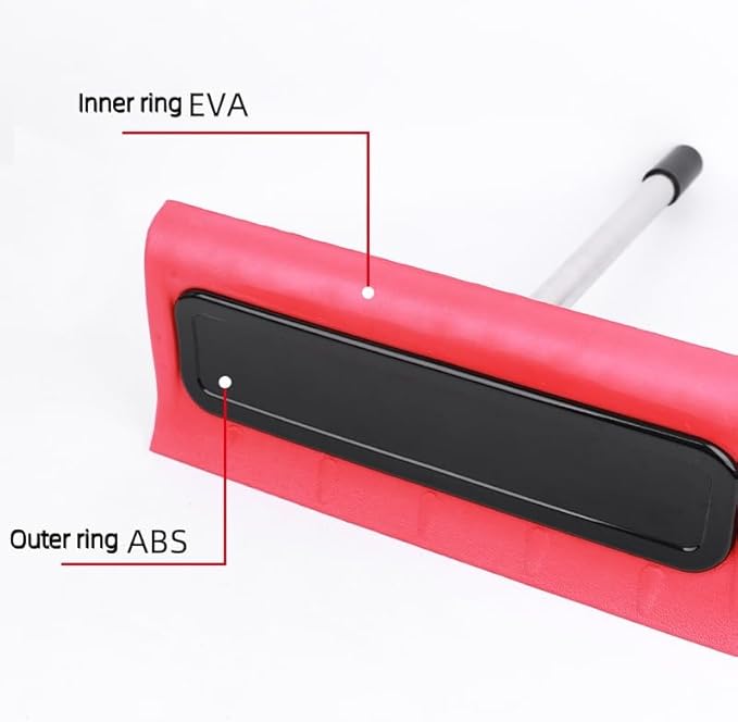 Roof Rake Snow Removal Tool, Snow Rake for House Roof, Adjustable Telescoping Snow Roof Rake, Foam Head Roof Snow Rake, Winter Cleaning Accessory, Rake Tool for Driveway Roof (2m)