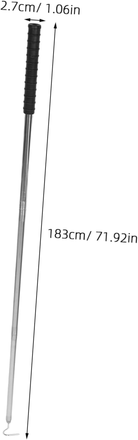 ibasenice Pool Skimmer Pole Handle Replacement Pool Cleaning Tool Accessory Fish Extender Basket Hook Cover for Comfortable to Hold