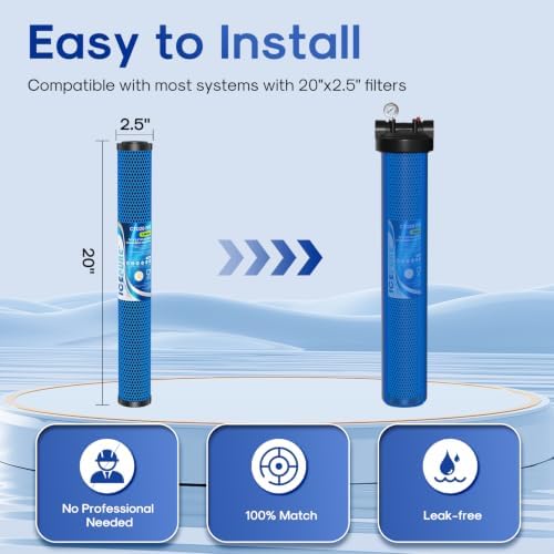 1 Micron 20" x 2.5" Whole House PFOA/PFOS Removal Water Filter - Image 2
