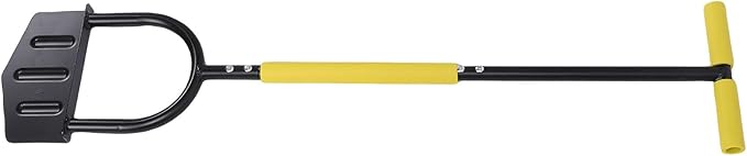Lawn Edger Tool Stainless Steel Half Moon Blade with T Handle, Durable Anti Rust, Ergonomic Design - Versatile Garden Tool for Walkways and Flower Beds