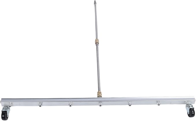 Pressure Washer Cleaner Stainless Steel 39.37inch Heavy Duty Water Broom with 1/4inch Quick Connector for Household Business Cleaning Surface Debris Removal (for Floor)