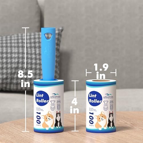 400 Sheets Lint Rollers for Pet Hair Extra Sticky, 2 Handles, 4 Rollers | Easy to Peel, Home Cleaning, Lint Remover for Clothes, Furniture, Couch, Car Seats, Designed for Pet Owners - Image 3