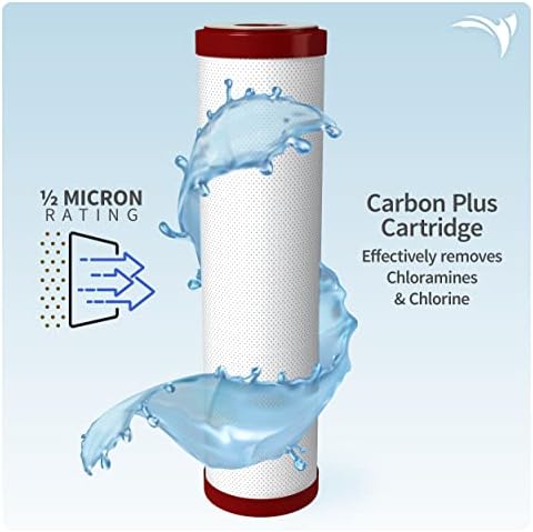 AquaticLife 10 in RO/DI Filter Kit, 100 GPD, Carbon Plus - Image 5