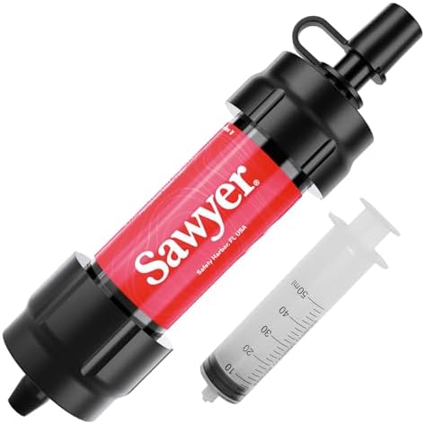 Sawyer Products SP120 Mini Water Filtration System, Filter and Cleaning Plunger only, Single, Red by SawyerProducts