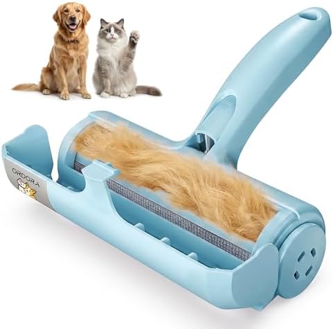 ORDORA Pet Hair Remover Roller, Reusable Lint Roller for Dog and Cat Hair | Portable Pet Hair Roller with Large Fur Bin for Couches, Bedding, Car, Rugs & Furniture, No Refills or Batteries, Pet Homes by ORDORA