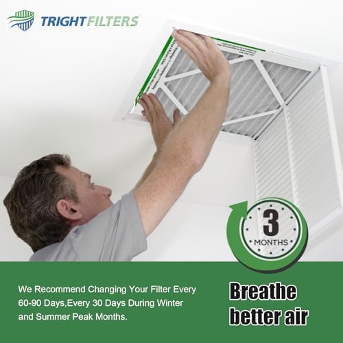 TRIGHTFILTERS 24x24x1 Air Filter 6 Pack, Durable MERV 8 Pleated Home HVAC AC Furnace Filters, Lightweight Compact Air Conditioner Filter Replacement - Image 6