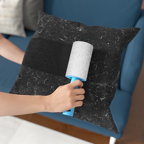 400 Sheets Lint Rollers for Pet Hair Extra Sticky, 2 Handles, 4 Rollers | Easy to Peel, Home Cleaning, Lint Remover for Clothes, Furniture, Couch, Car Seats, Designed for Pet Owners - Image 6