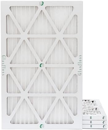 Glasfloss ZL 15x25x1 MERV 10 (FPR 5-6) Pleated Air Filters. (Quantity 4). Actual Size: 14-1/2 x 24-1/2 x 7/8 by Glasfloss
