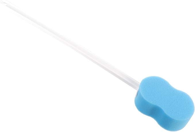 Long Handle Bathing Brush Soft Bristle Back Scrubber for Shower Ergonomic Body Cleaning Tool Convenient for Daily Use for Relaxing Baths Blue Color