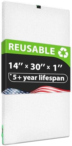 Reair 14x30x1 Air filter, Washable and Reusable Air Filter 14x30x1 for AC HVAC Furnace, MREV 8 Air Filters Machine Washable & Dryer Friendly, AC Furnace Air Filter by Reair