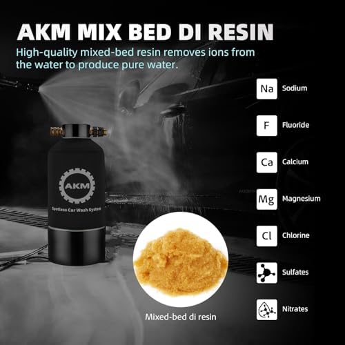 AKM Mixed Bed Deionized Di Resin Filter Fill, Use for Spotless Car Wash System Filter Change, 10 Liters, 0.35Cu.Ft (5 Liters x 2) - Image 2