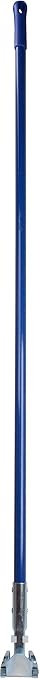 SPARTA Jaw Clamp Dust Mop Handle, Floor Dust Mop Frame Handle, Gripper Holder with Clip-On Connector for Floor Cleaning, Janitorial Supplies, Commercial Use, 60 Inches, Blue, (Pack of 12)