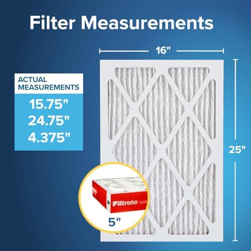 Filtrete 16x25x5 Air Filter, Fits Lennox, MERV 11, MPR 1000, 2 HVAC Filters - Image 2