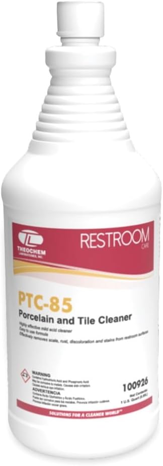 PTC-85 Porcelain and Tile Cleaner, Pleasant Scent, 32 oz Bottle, 12/Carton (926)