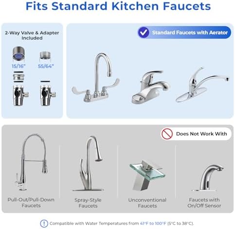 iSpring CKC1C-PF PFAS/PFOA/PFOS Removal Water Filter for Faucet, 10000 Gal - Image 3