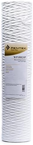 Pentair Pentek WP1BB20P Big Blue Sediment Water Filter, 20-Inch, Whole House Polypropylene String-Wound Filter Cartridge, 20" x 4.5", 1 Micron, White by PENTAIRPENTEK