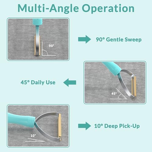 Deep Cleaner Pro Pet Hair Remover 3-Pack - Multi-Surface Carpet Rake & Scraper Tool for Dog & Cat Hair on Rugs, Couches, Pet Towers, Car Seats - Reusable, Battery-Free, Reusable Travel-Size - Image 6