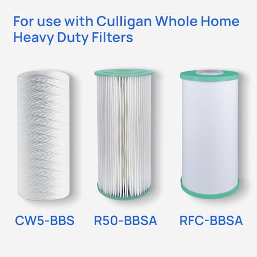 Culligan HD-950A Heavy-Duty Whole House Water Filter Housing – 1" Inlet/Outlet, Premium Sediment Filtration System, UV-Resistant Opaque Design, Pressure Relief Valve, NSF Certified - Image 2