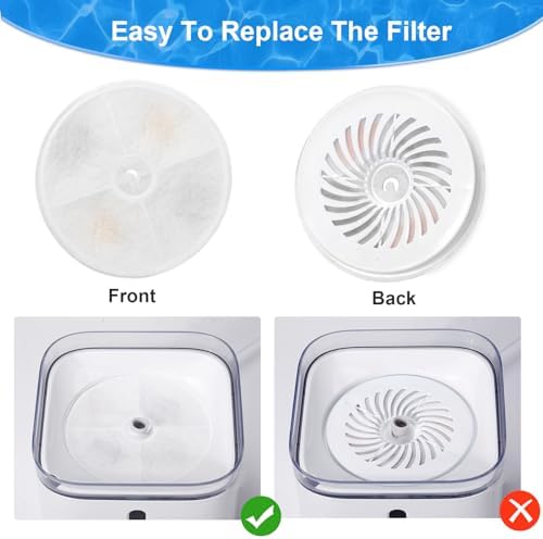 Upgraded Filter Units 3.0 for Cat Water Fountains E versweet 2S/3/3 Pro,E versweet Solo/Solo SE and More, Pet Water Fountain Replacement Filters (10 pcs) - Image 5