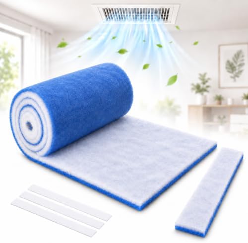 Air Vent Filters Roll, 20" x90" Cut to Fit Air Filter by BBJARESKY