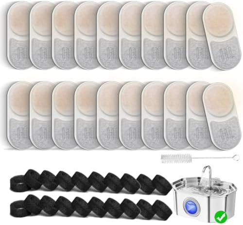 Pet Water Fountain Filters Compatible with APAUK 108oz/3.2L Cat Fountain by Svrinlio