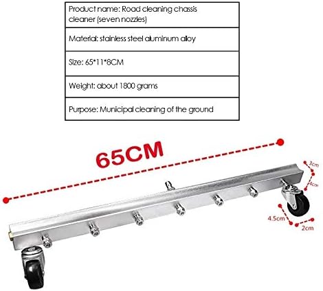High Pressure Washer Cleaner 7 Nozzle Road Cleaning Tool, 4000 Road Cleaning Machine