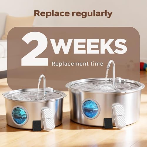 GROOKPET Dog Water Fountain Filters: 12 Dog Fountain Filters - Image 3