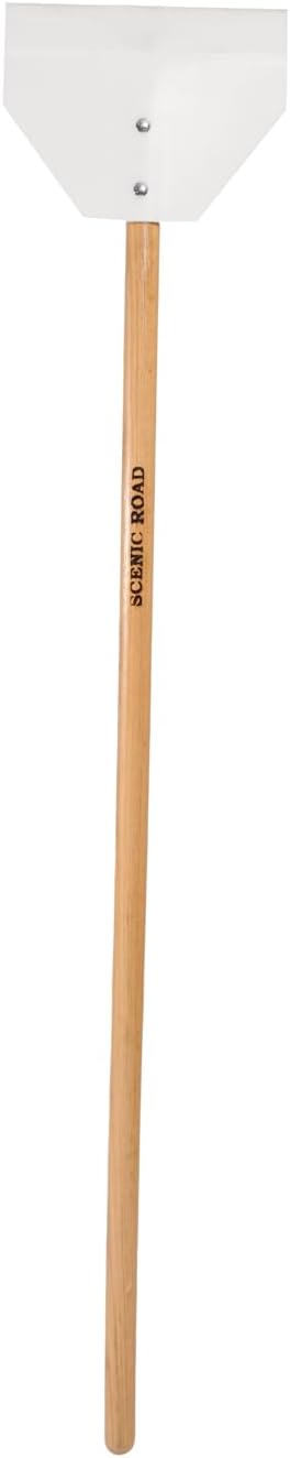 SCENIC ROAD Farm & Ranch Scraper Tool – Heavy Duty Ice Scraper with 11" Pull Blade & 58" Long Handle Floor Scraper – Metal Scraper for Driveway Ice, Barn, Paint or Wood – Made in USA (Model SR11)