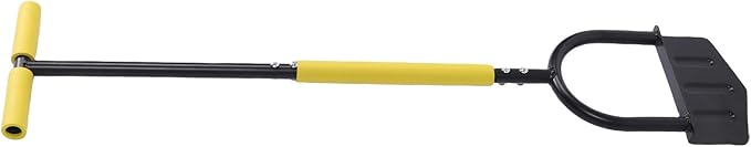 Lawn Edger Tool with T Handle, Stainless Steel Half Moon, Durable Garden Edging - Comfortable Grip, Ergonomic Design, Ideal for Sidewalks and Flower Beds