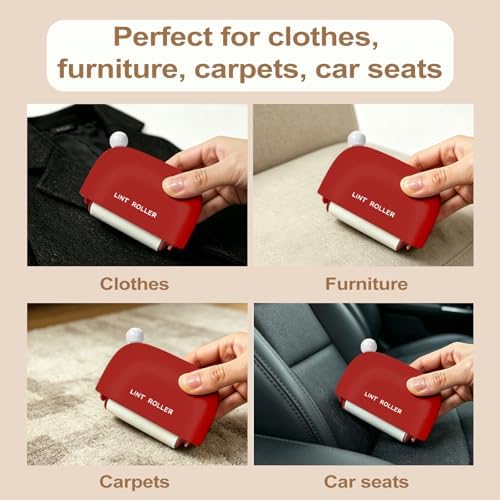 8 Roller Refills for Disposable Mini Lint Roller | Refillable, Portable - Image 4