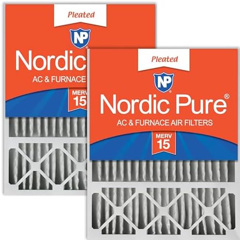 Nordic Pure 16x25x5 Honeywell/Lennox Replacement MERV 15 Air Filters 2 Pack by NordicPure