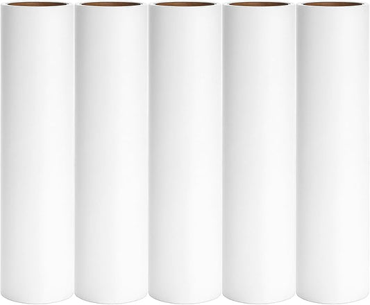 10 inch Mega Lint Roller Refills for Evercare Layers Smart Design Large Floor Lint Rollers Extreme Stick 10'' Wide Sticky Roller Refills 60 Sheets per Roll 5 Pack Total 300 Sheets by MINGRACE