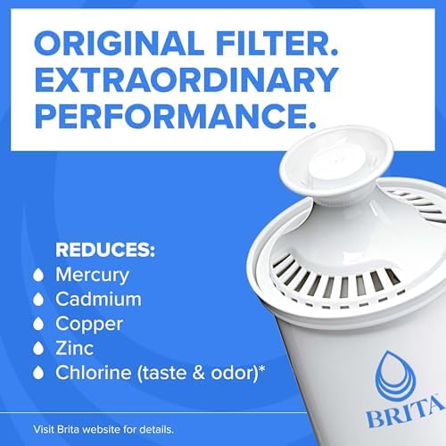 Brita Standard Water Filter for Pitchers and Dispensers, BPA-Free, Replaces 1,800 Plastic Water Bottles a Year, Lasts Two Months or 40 Gallons, Includes 8 Filters - Image 2