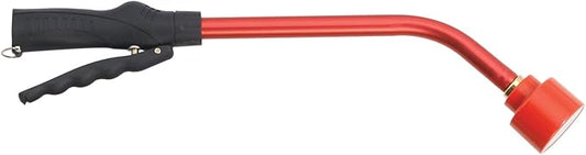 Dramm Touch-N-Flow Rain Wand – 16” Long, Red – Full Watering Flow with Trigger-Style Shut-Off Valve & Lock – High-Flow, Gentle Spray for Gardens, Hanging Baskets & Flowerbeds