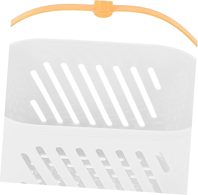 Cabilock Shower Organizer Plastic Bathroom Hand Basket Hanging White Plastic Hanging Basket Bath