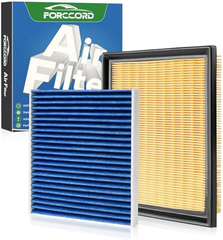 Cabin & Engine Air Filter Kit for Toyota Prius 2010-2015, Prius V 2012-2017 by Forccord
