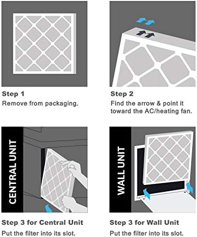 Aerostar Air Filter 13 x 21 1/2 x 1 MERV 8 Furnace Filter, 4 Pack - Image 6