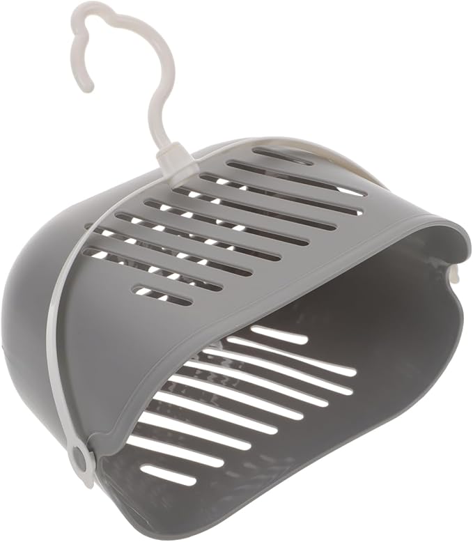 PRETYZOOM Hanging Shower Basket with Hook 8.26 X 5.51 X 5.11 Inch Bathroom Organizer for Toiletries and Cleaning Supplies Space-Saving Bathroom Hanging Basket