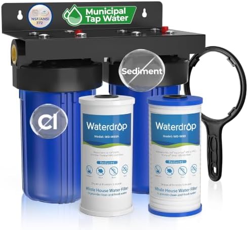 Waterdrop WHF21-PG 2-Stage Whole House Water Filter System, NSF/ANSI 372 by Waterdrop