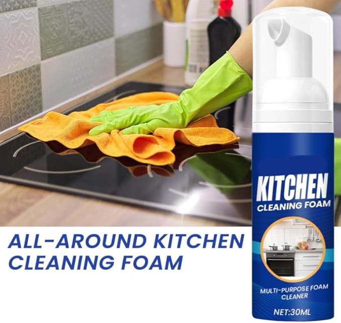 Japanese Multi-Purpose Cleaner Spray, All-Round Kitchen Cleaning Foam, Multifunctional Oil Stain Remover Clean Grease, Kitchen Foam Cleaner (1pcs)