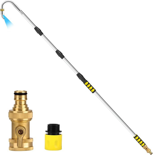 Gutter Cleaning Tools,16ft Gutter Cleaner Tools from the Ground with Hose Attachment, Rain Gutters Cleaning Tool with Heavy-Duty Head/2