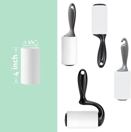 4 inch Lint Roller Refill Only for Scotch-Brite Pet Extra Sticky Hair Lint Roller 5 Refills 60 Sheets per Refill Total 300 Sheets (Inside Diamater 1-3/4 inch) - Image 2